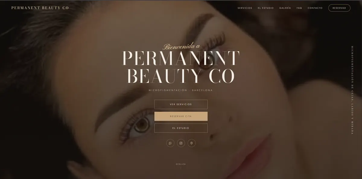 Web de Permanent Beauty Co